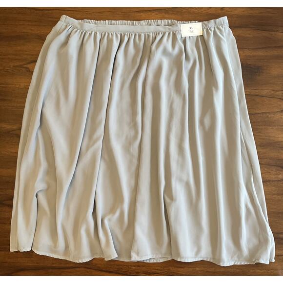 NWT Gap Gray Skirt In Flowy Gauzey Material Sz XL Normcore Fallcore Whimsygoth - Picture 1 of 10